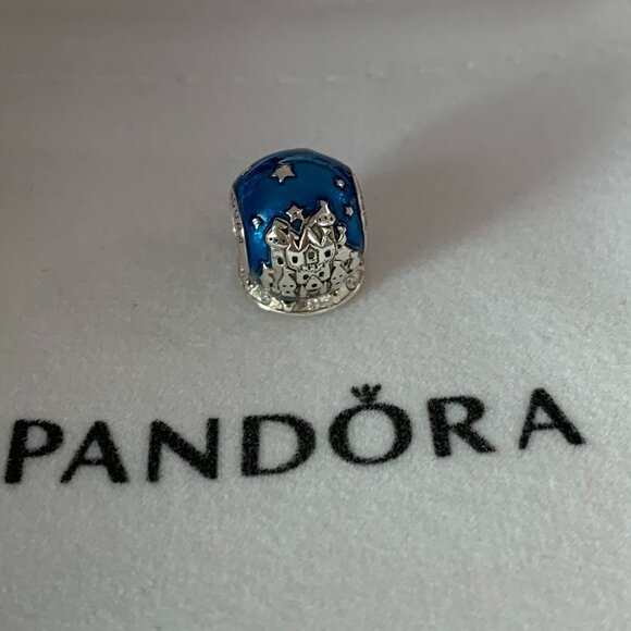 Pandora Disney World Castle Globe Charm Bead